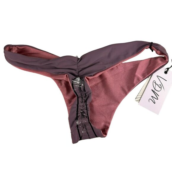 VDM Pink And Purple Reversible Mid-Coverage Bottom Size Medium - Picture 6 of 16
